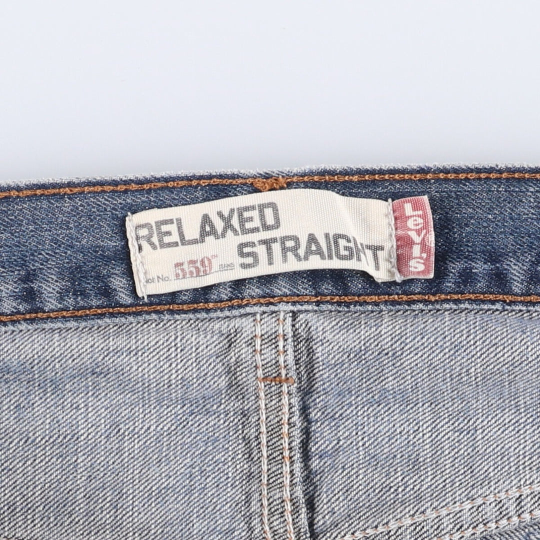 Levi's 559 RELAXED STRAIGHT straight denim pants for men, size w34 cotton blue type Vintage Second Hand