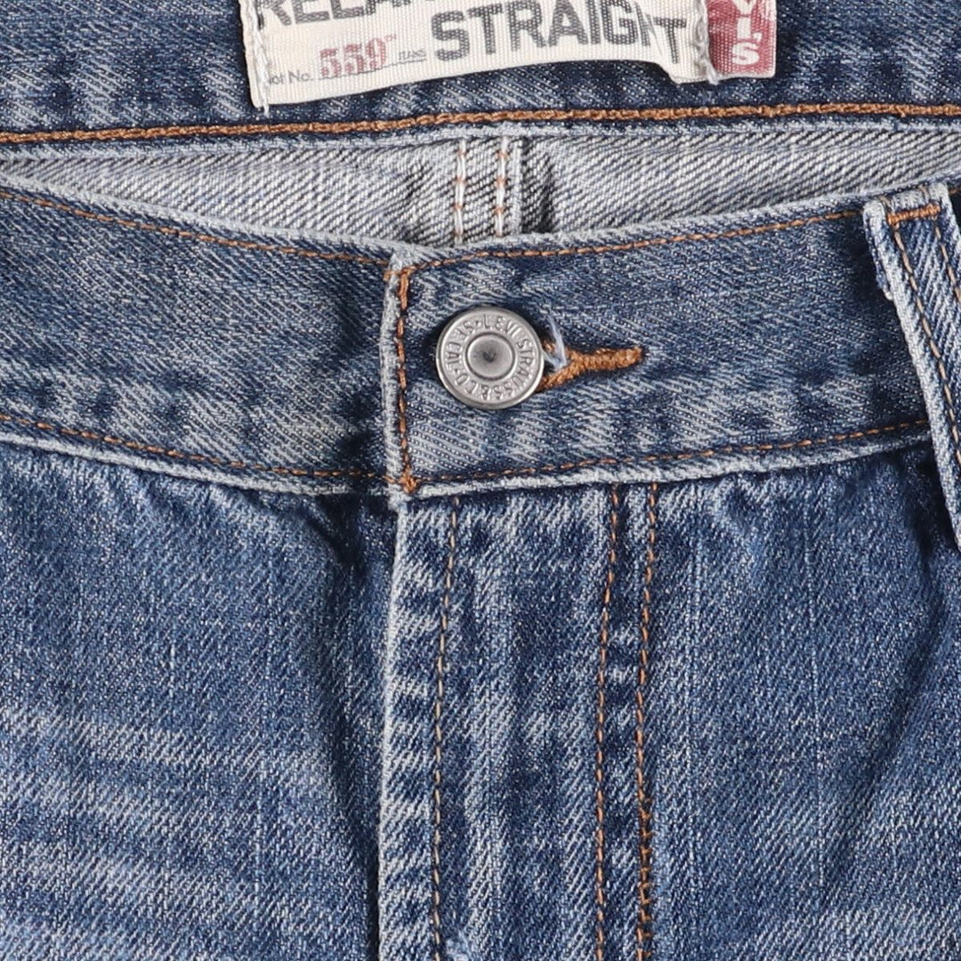 Levi's 559 RELAXED STRAIGHT straight denim pants for men, size w34 cotton blue type Vintage Second Hand