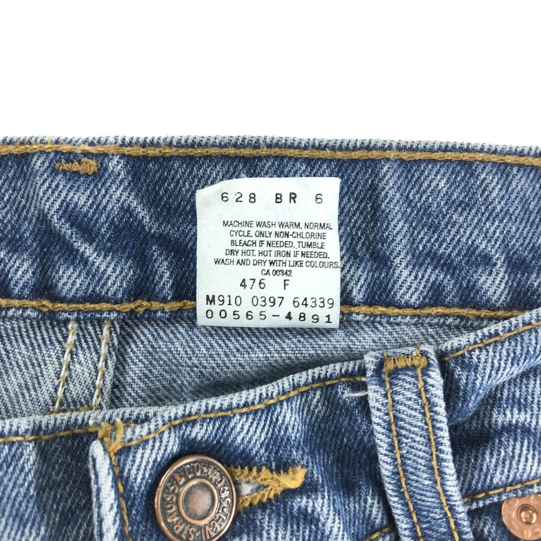 90'S Levi's 565 LOOSE FIT WIDE LEG Tapered Denim Pants Made in Canada Men's W33 Vintage cotton blue type Vintage Second Hand