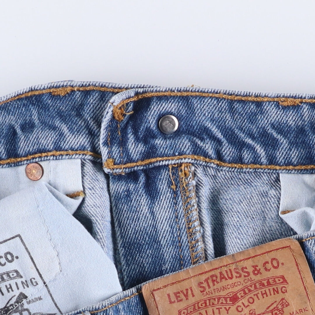 90'S Levi's 565 LOOSE FIT WIDE LEG Tapered Denim Pants Made in Canada Men's W33 Vintage cotton blue type Vintage Second Hand