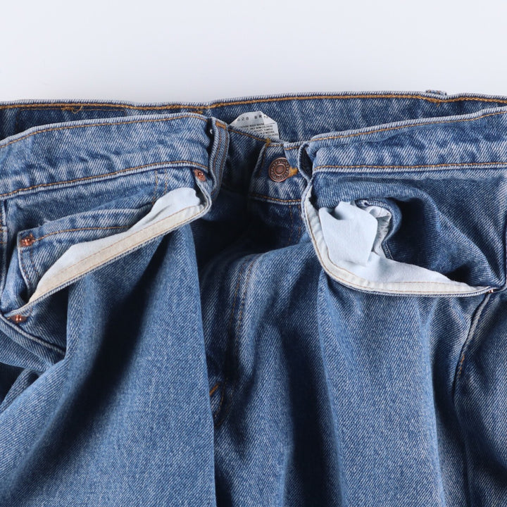 90'S Levi's 565 LOOSE FIT WIDE LEG Tapered Denim Pants Made in Canada Men's W33 Vintage cotton blue type Vintage Second Hand