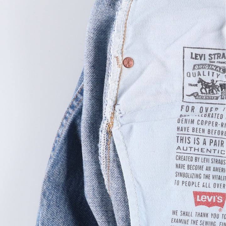 90'S Levi's 565 LOOSE FIT WIDE LEG Tapered Denim Pants Made in Canada Men's W33 Vintage cotton blue type Vintage Second Hand