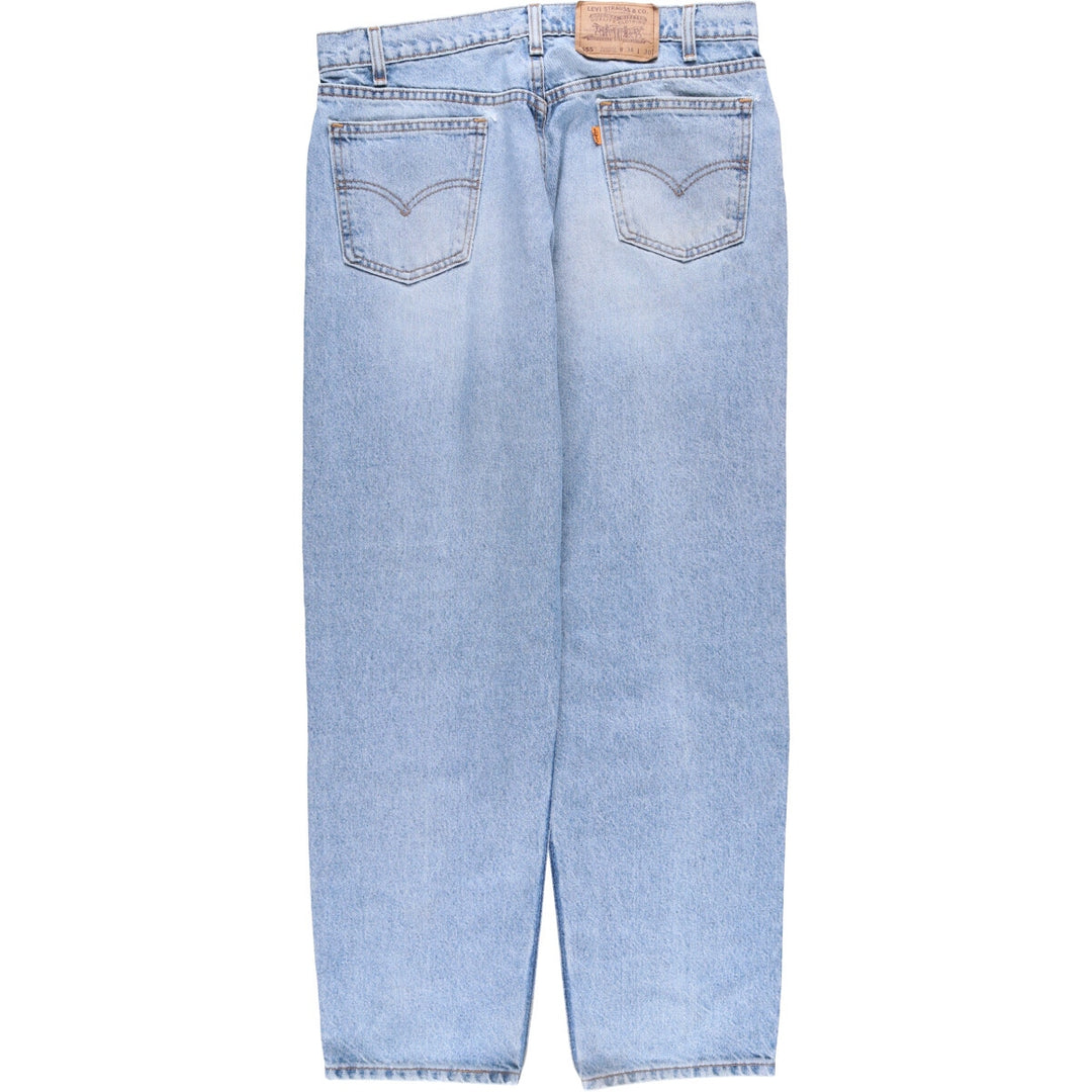 90'S Levi's 555 Relaxed Fit Straight Leg Tapered Denim Pants Made in USA Men's W34 Vintage cotton blue type Vintage Second Hand