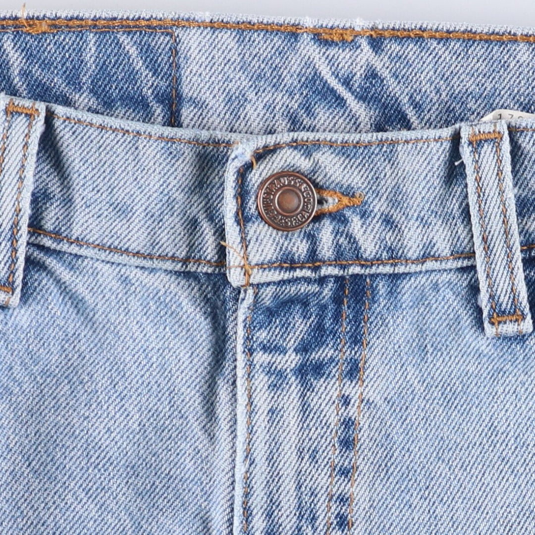 90'S Levi's 555 Relaxed Fit Straight Leg Tapered Denim Pants Made in USA Men's W34 Vintage cotton blue type Vintage Second Hand