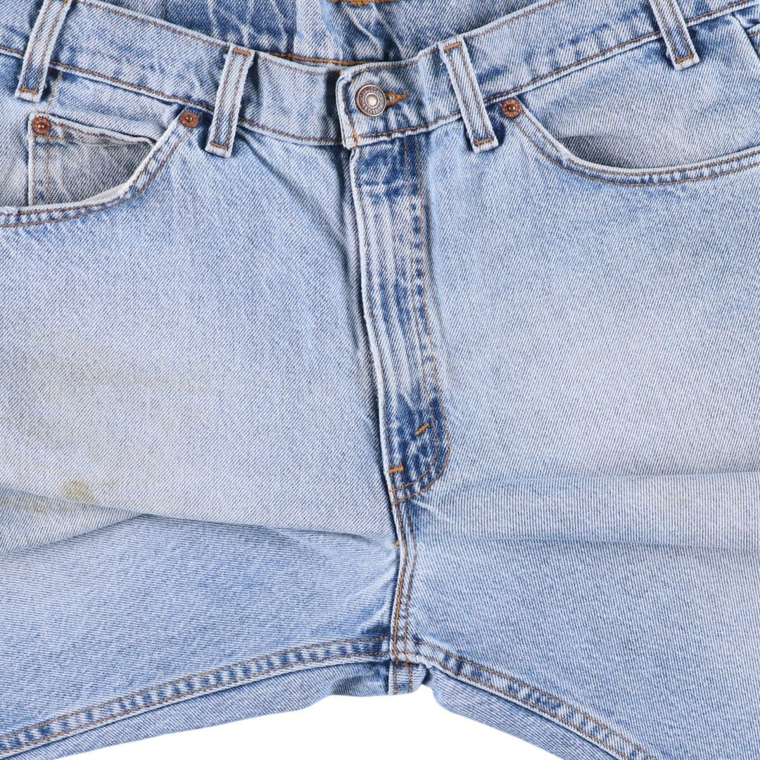 90'S Levi's 555 Relaxed Fit Straight Leg Tapered Denim Pants Made in USA Men's W34 Vintage cotton blue type Vintage Second Hand