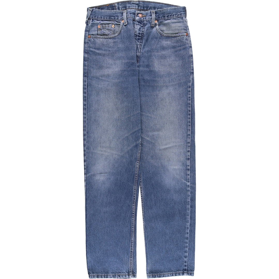 ~90'S Levi's 615-0215 Euro Model Orange Tab Tapered Denim Pants Made in England Men's W32 Vintage cotton blue type Vintage Second Hand