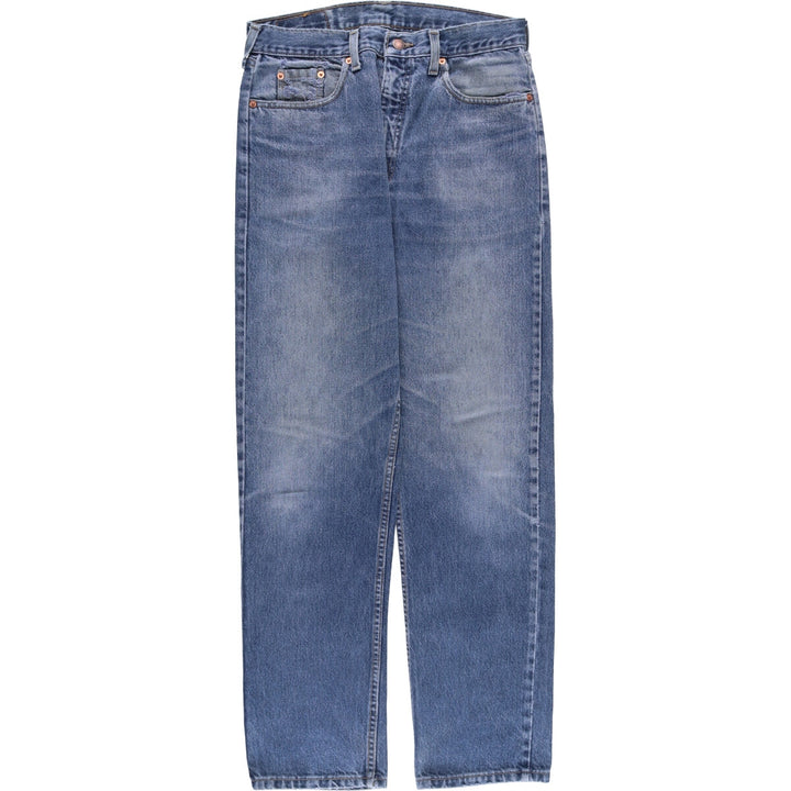 ~90'S Levi's 615-0215 Euro Model Orange Tab Tapered Denim Pants Made in England Men's W32 Vintage cotton blue type Vintage Second Hand