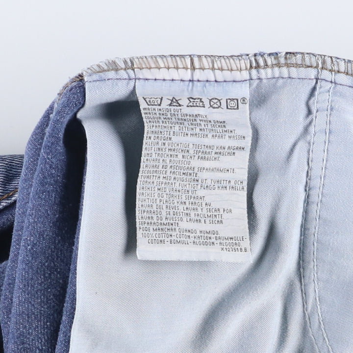 ~90'S Levi's 615-0215 Euro Model Orange Tab Tapered Denim Pants Made in England Men's W32 Vintage cotton blue type Vintage Second Hand