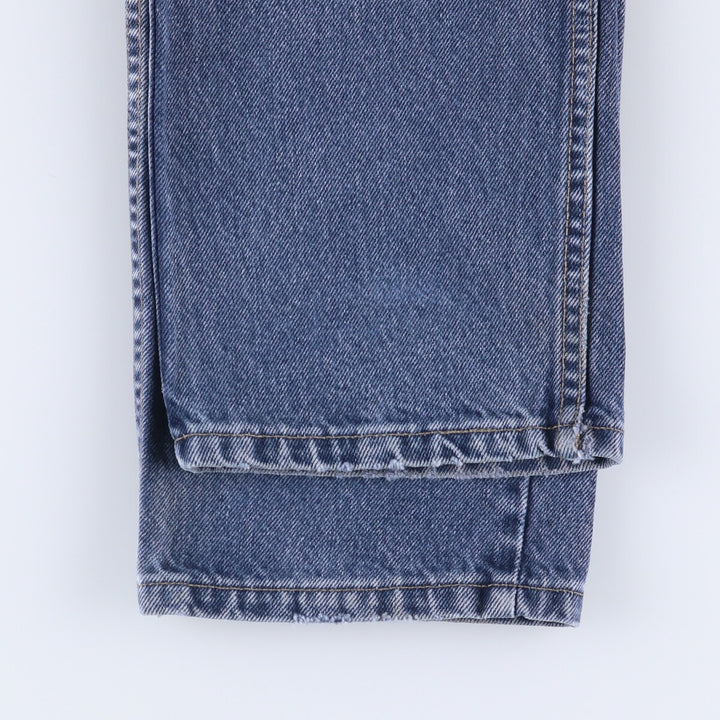 ~90'S Levi's 615-0215 Euro Model Orange Tab Tapered Denim Pants Made in England Men's W32 Vintage cotton blue type Vintage Second Hand