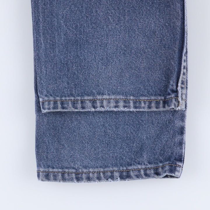 ~90'S Levi's 615-0215 Euro Model Orange Tab Tapered Denim Pants Made in England Men's W32 Vintage cotton blue type Vintage Second Hand