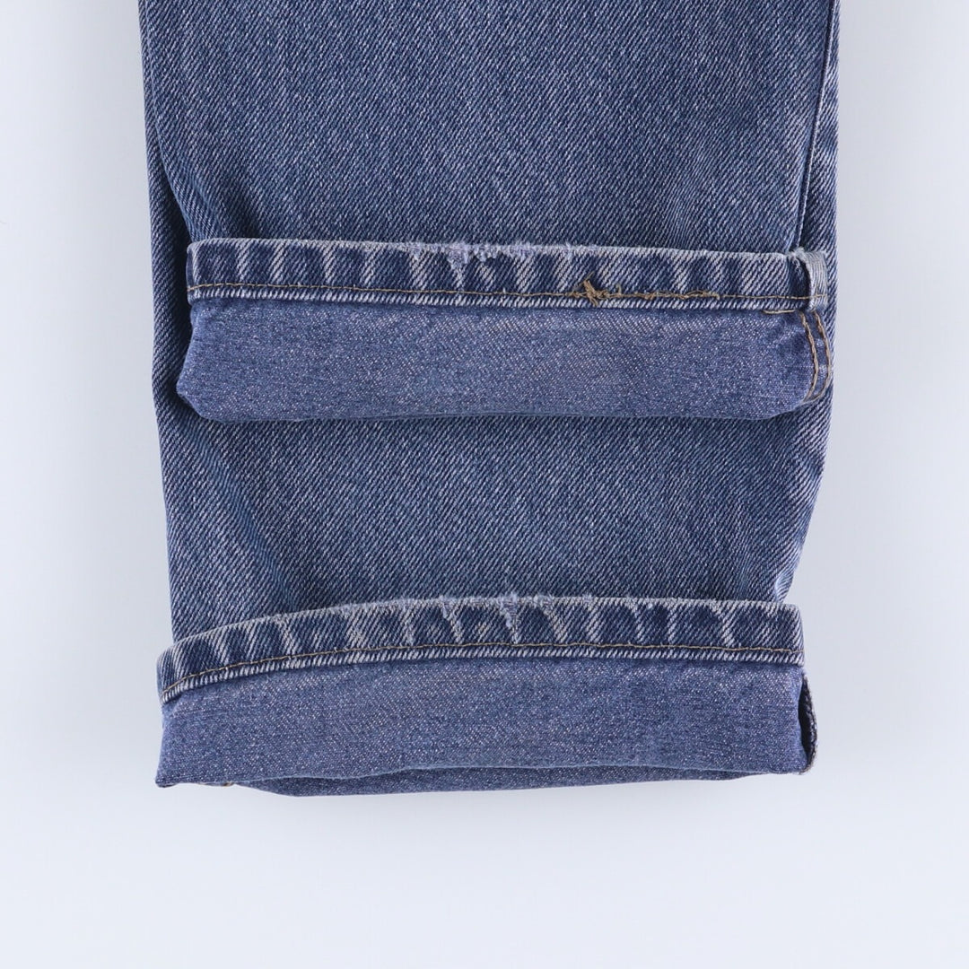 ~90'S Levi's 615-0215 Euro Model Orange Tab Tapered Denim Pants Made in England Men's W32 Vintage cotton blue type Vintage Second Hand