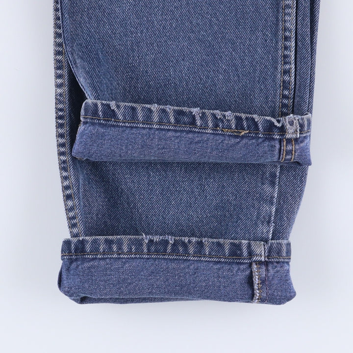 ~90'S Levi's 615-0215 Euro Model Orange Tab Tapered Denim Pants Made in England Men's W32 Vintage cotton blue type Vintage Second Hand