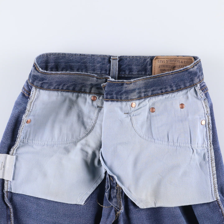 ~90'S Levi's 615-0215 Euro Model Orange Tab Tapered Denim Pants Made in England Men's W32 Vintage cotton blue type Vintage Second Hand