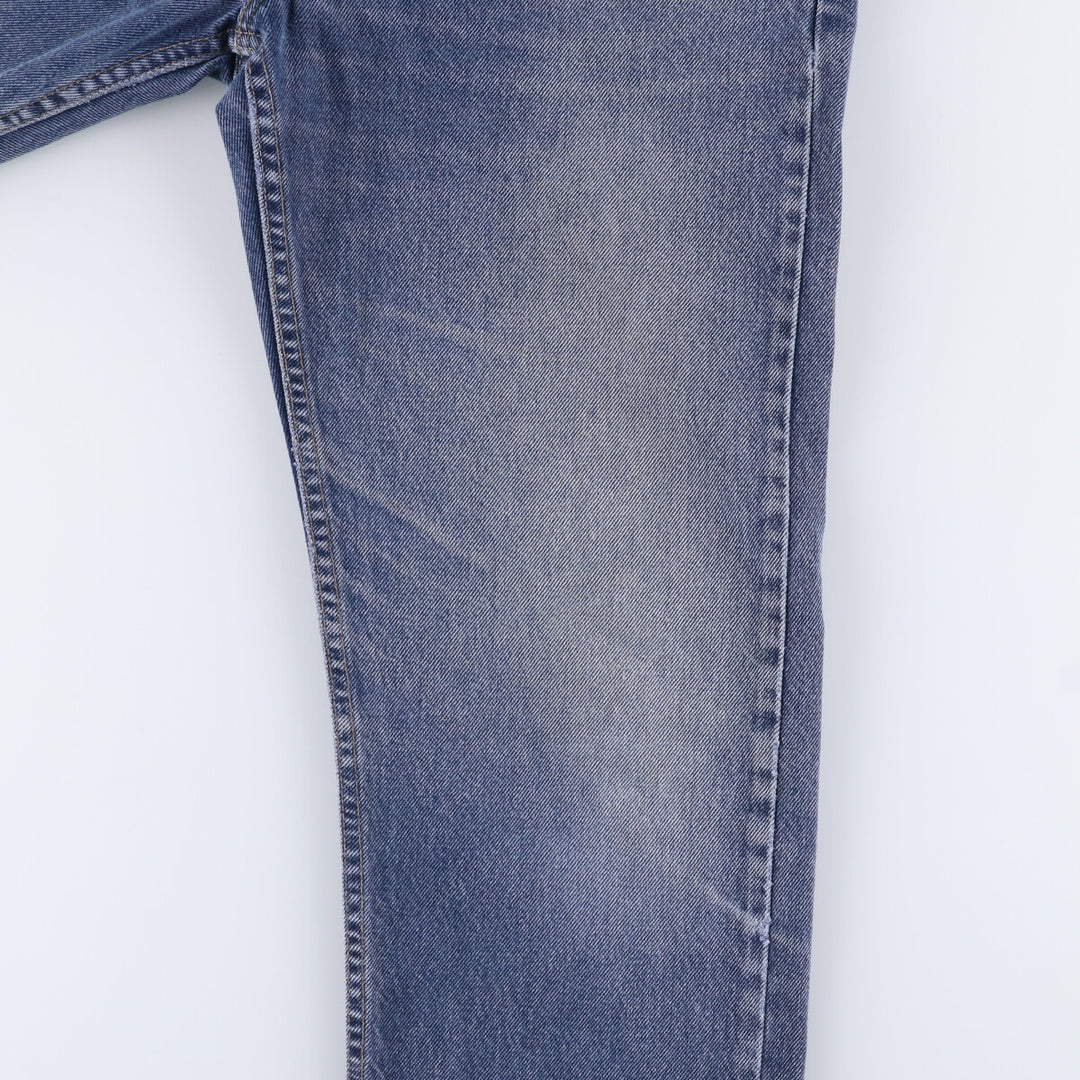 ~90'S Levi's 615-0215 Euro Model Orange Tab Tapered Denim Pants Made in England Men's W32 Vintage cotton blue type Vintage Second Hand