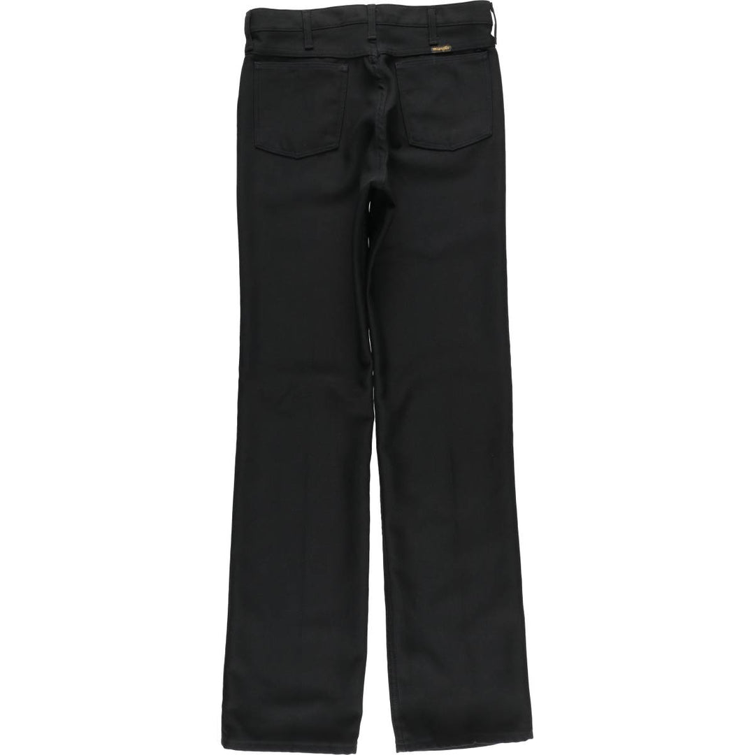 Vintage 80s-90'S Wrangler Rancher Dress Jeans, Slacks, Made in USA, Men's Size W32 polyester black type Vintage Second Hand