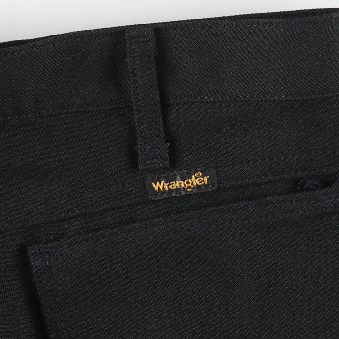 Vintage 80s-90'S Wrangler Rancher Dress Jeans, Slacks, Made in USA, Men's Size W32 polyester black type Vintage Second Hand