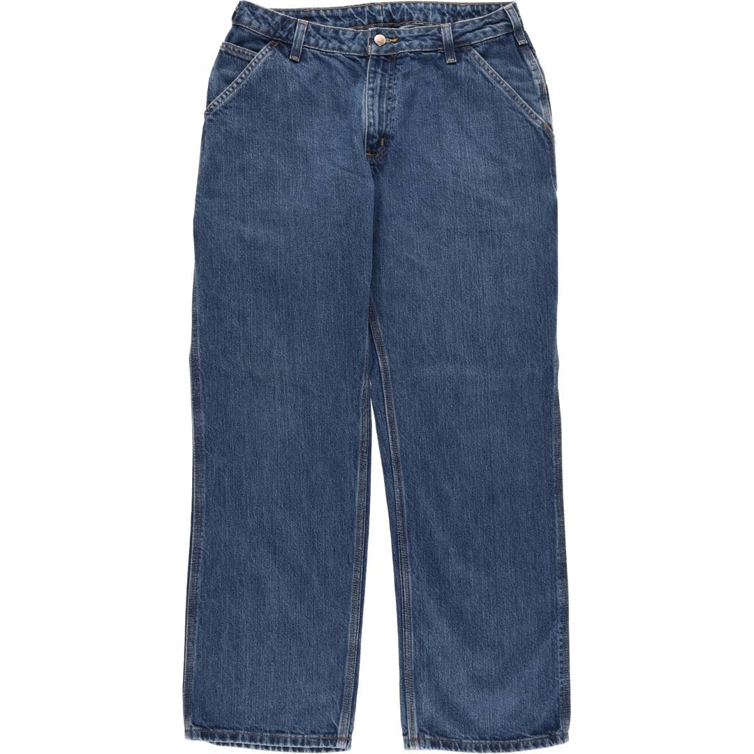 Carhartt Tapered Denim Pants Women's XL (w33) cotton blue type Vintage Second Hand