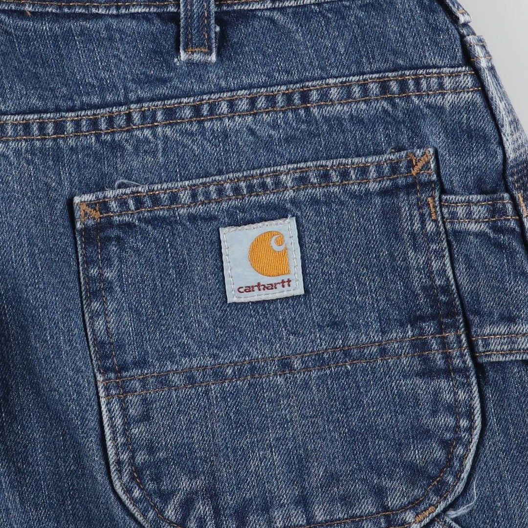 Carhartt Tapered Denim Pants Women's XL (w33) cotton blue type Vintage Second Hand