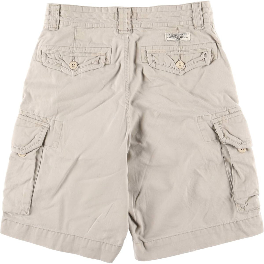 Ralph Lauren POLO RALPH LAUREN cargo shorts, half pants, men's, W30 equivalent cotton Beige type Vintage Second Hand
