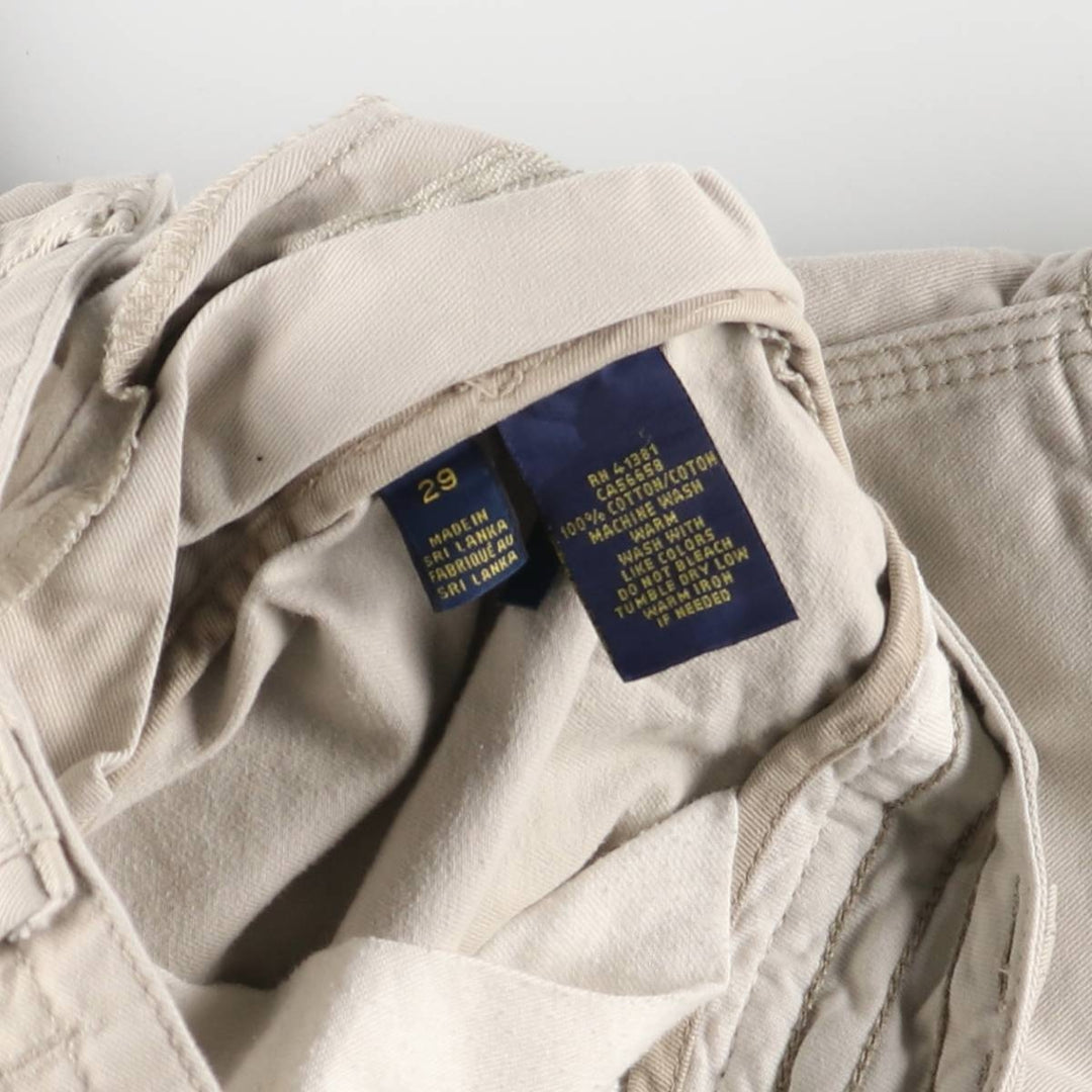 Ralph Lauren POLO RALPH LAUREN cargo shorts, half pants, men's, W30 equivalent cotton Beige type Vintage Second Hand