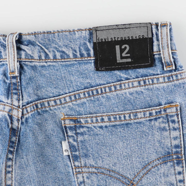 Levi's L2 Straight Denim Pants Women's XL (w32) cotton blue type Vintage Second Hand