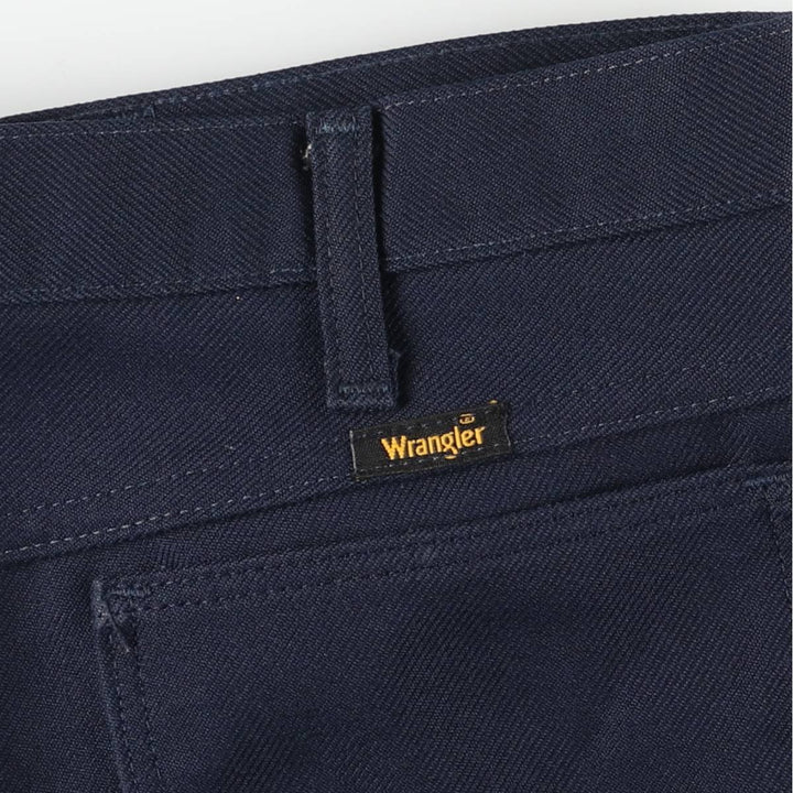 80s-90'S Wrangler Dress Jeans, Slacks, Made in USA, Men's, W34 equivalent, Vintage unclear navy blue type Vintage Second Hand
