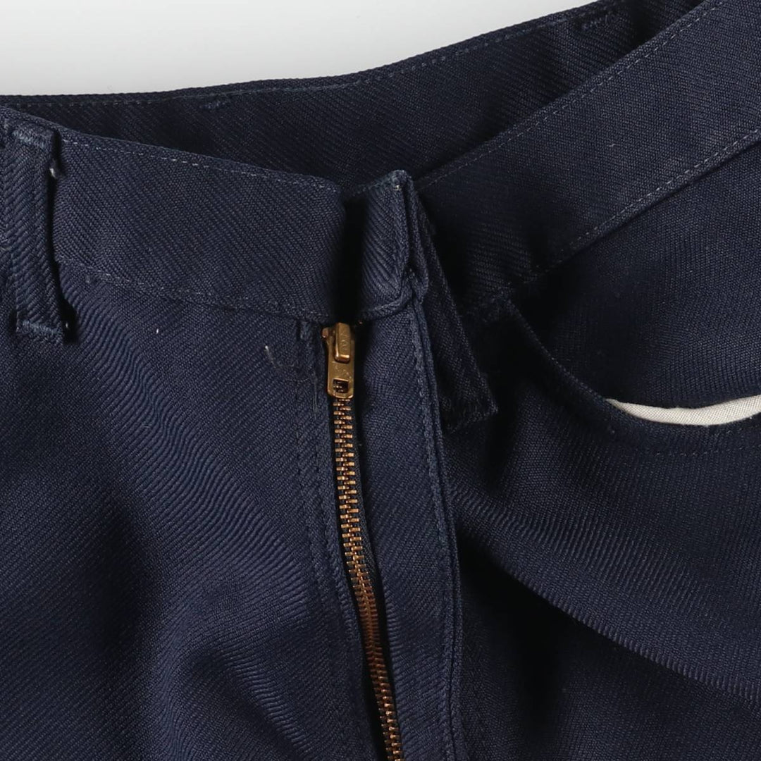 80s-90'S Wrangler Dress Jeans, Slacks, Made in USA, Men's, W34 equivalent, Vintage unclear navy blue type Vintage Second Hand