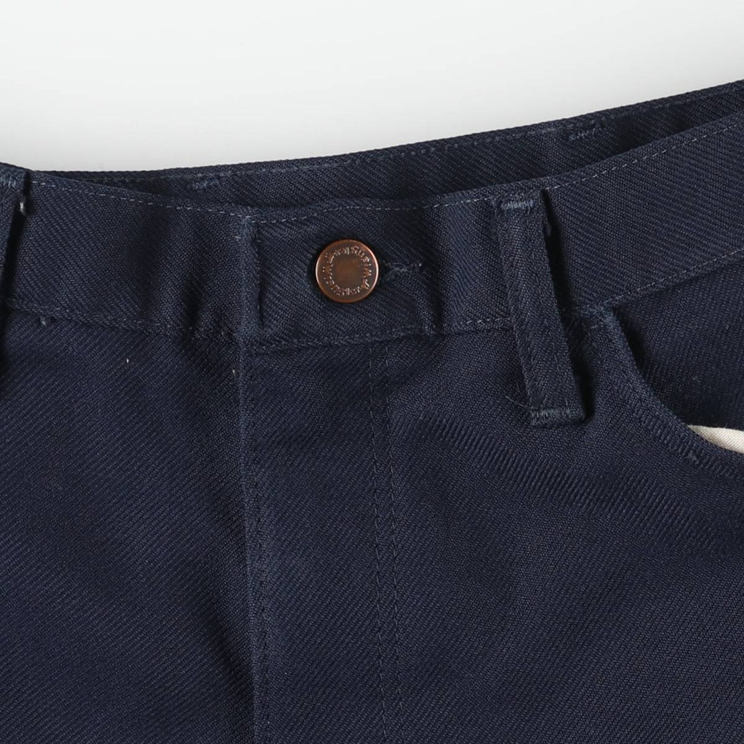 80s-90'S Wrangler Dress Jeans, Slacks, Made in USA, Men's, W34 equivalent, Vintage unclear navy blue type Vintage Second Hand