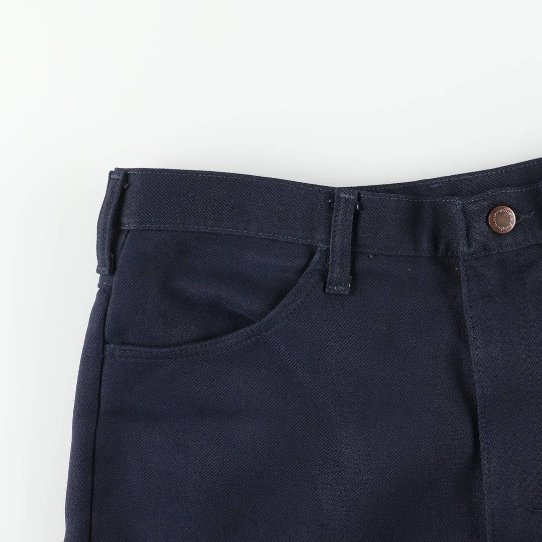 80s-90'S Wrangler Dress Jeans, Slacks, Made in USA, Men's, W34 equivalent, Vintage unclear navy blue type Vintage Second Hand