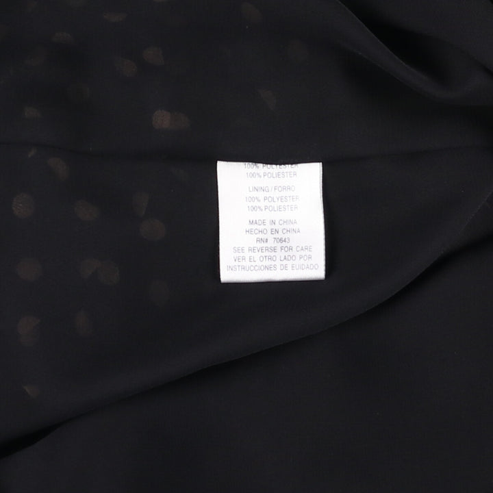 Jessica Howard Dot Pattern Half-length Ruffled Short-sleeve Dress Women's M size polyester black type Vintage Second Hand