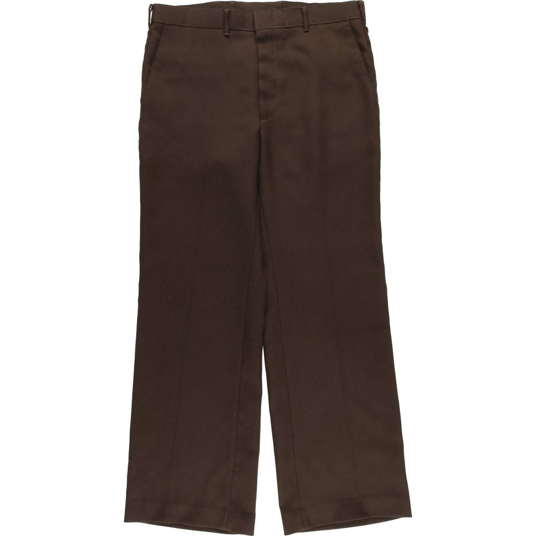 Vintage 1980'S Levi's Action Slacks, Men's Size 35 unclear brown type Vintage Second Hand
