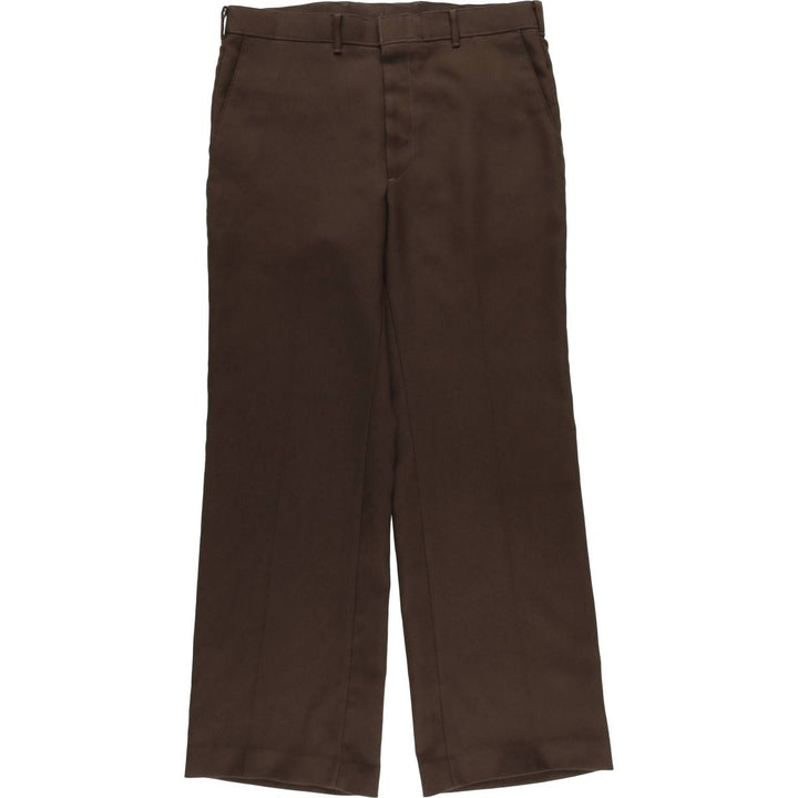 Vintage 1980'S Levi's Action Slacks, Men's Size 35 unclear brown type Vintage Second Hand