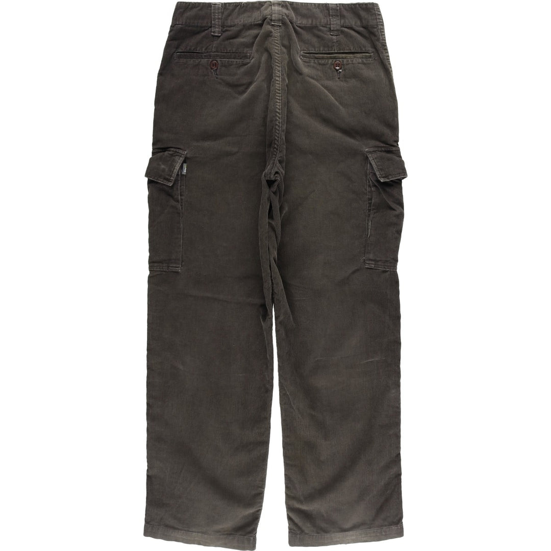 00'S Stussy Corduroy Cargo Pants Men's Size W32 cotton brown type Vintage Second Hand
