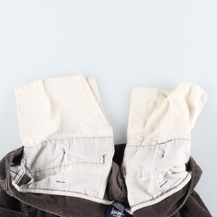 00'S Stussy Corduroy Cargo Pants Men's Size W32 cotton brown type Vintage Second Hand