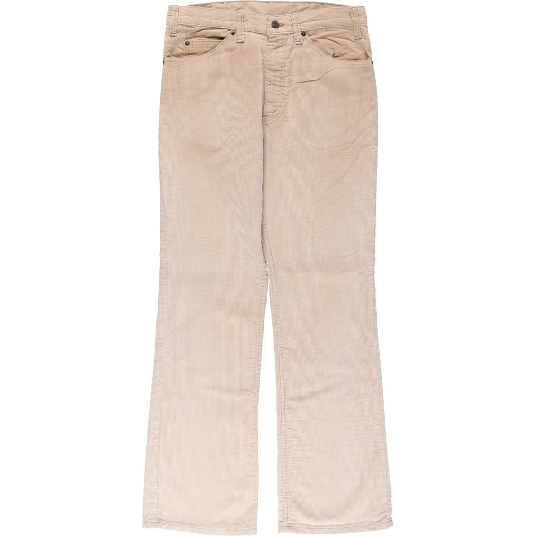 Vintage 1980'S Levi's 517-1523 Flare-Cut Corduroy Pants, Men's Size W31 unclear Beige type Vintage Second Hand