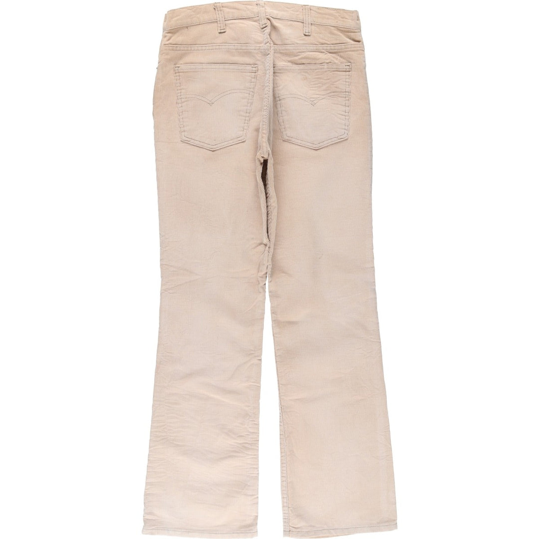 Vintage 1980'S Levi's 517-1523 Flare-Cut Corduroy Pants, Men's Size W31 unclear Beige type Vintage Second Hand