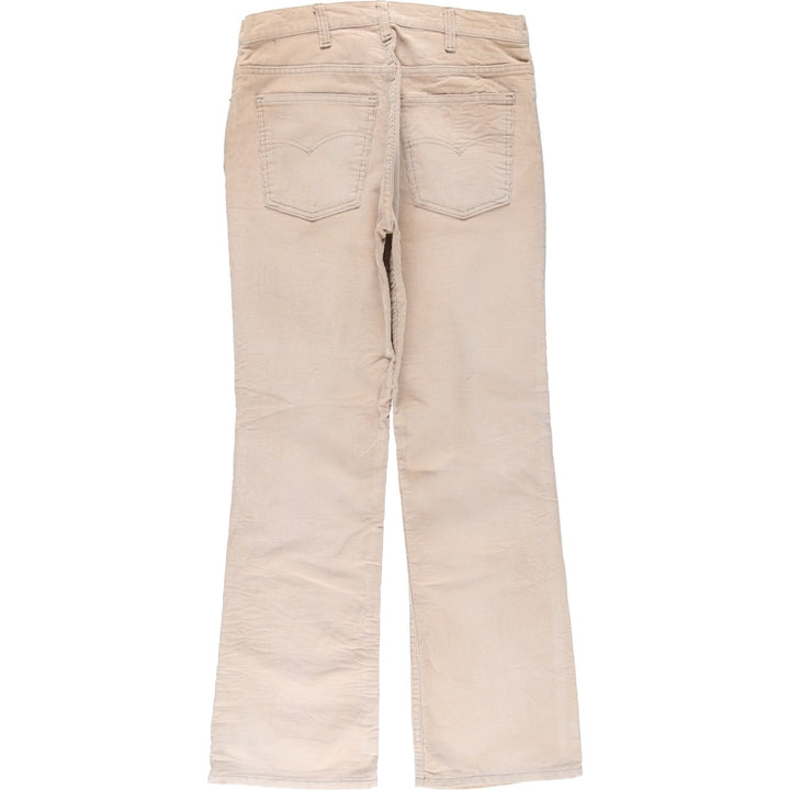 Vintage 1980'S Levi's 517-1523 Flare-Cut Corduroy Pants, Men's Size W31 unclear Beige type Vintage Second Hand