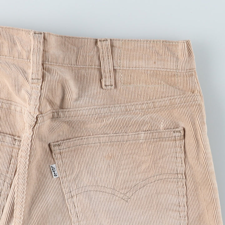 Vintage 1980'S Levi's 517-1523 Flare-Cut Corduroy Pants, Men's Size W31 unclear Beige type Vintage Second Hand