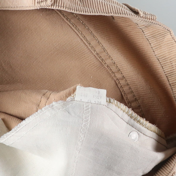 Vintage 1980'S Levi's 517-1523 Flare-Cut Corduroy Pants, Men's Size W31 unclear Beige type Vintage Second Hand