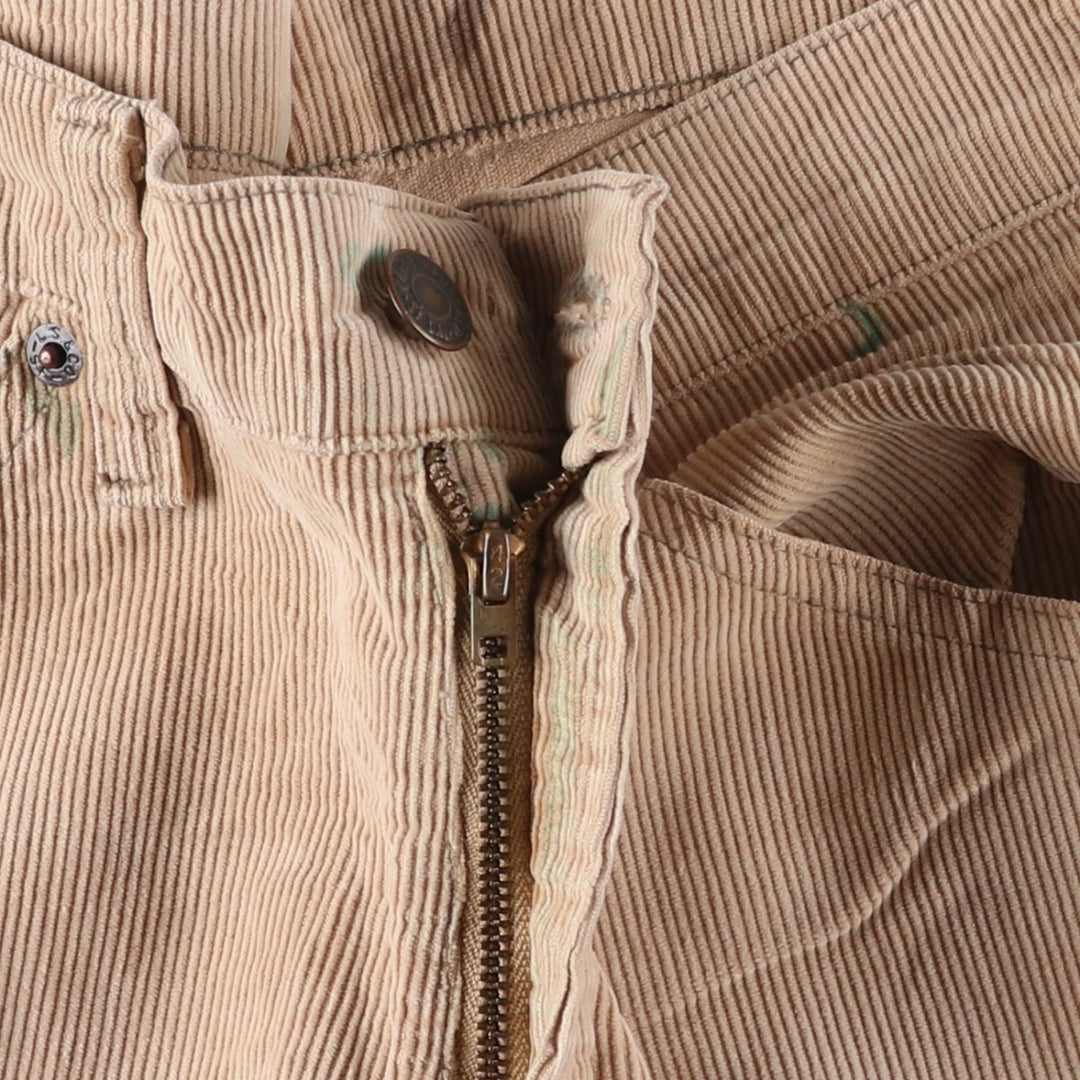 Vintage 1980'S Levi's 517-1523 Flare-Cut Corduroy Pants, Men's Size W31 unclear Beige type Vintage Second Hand