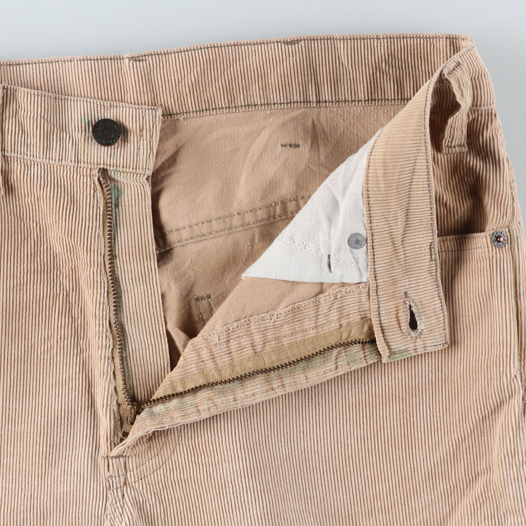 Vintage 1980'S Levi's 517-1523 Flare-Cut Corduroy Pants, Men's Size W31 unclear Beige type Vintage Second Hand