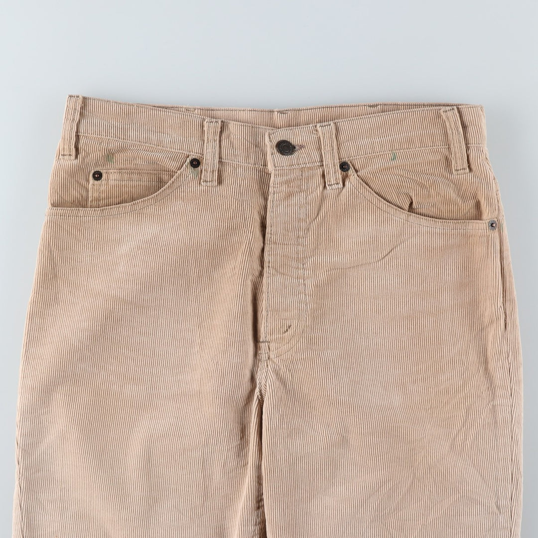 Vintage 1980'S Levi's 517-1523 Flare-Cut Corduroy Pants, Men's Size W31 unclear Beige type Vintage Second Hand