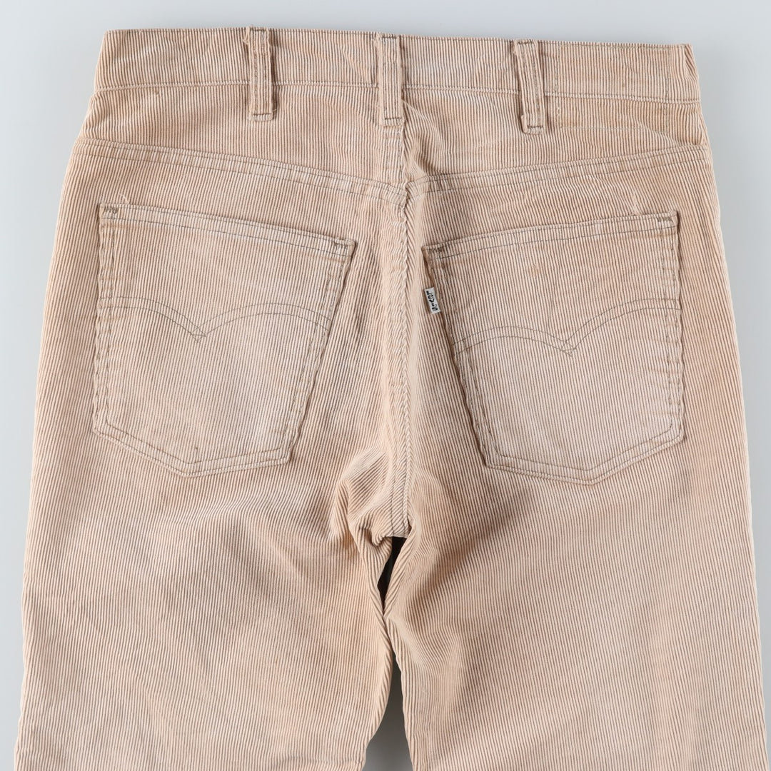 Vintage 1980'S Levi's 517-1523 Flare-Cut Corduroy Pants, Men's Size W31 unclear Beige type Vintage Second Hand