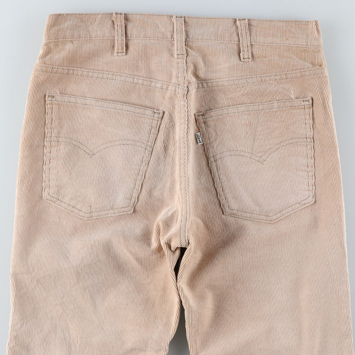 Vintage 1980'S Levi's 517-1523 Flare-Cut Corduroy Pants, Men's Size W31 unclear Beige type Vintage Second Hand