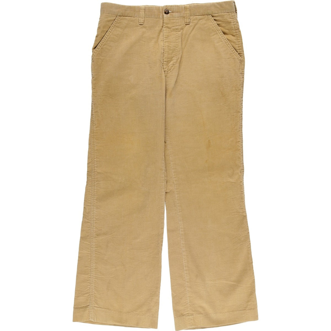 Vintage 70s-80'S Levi's PANATELA corduroy pants, men's size W33. unclear Beige type Vintage Second Hand
