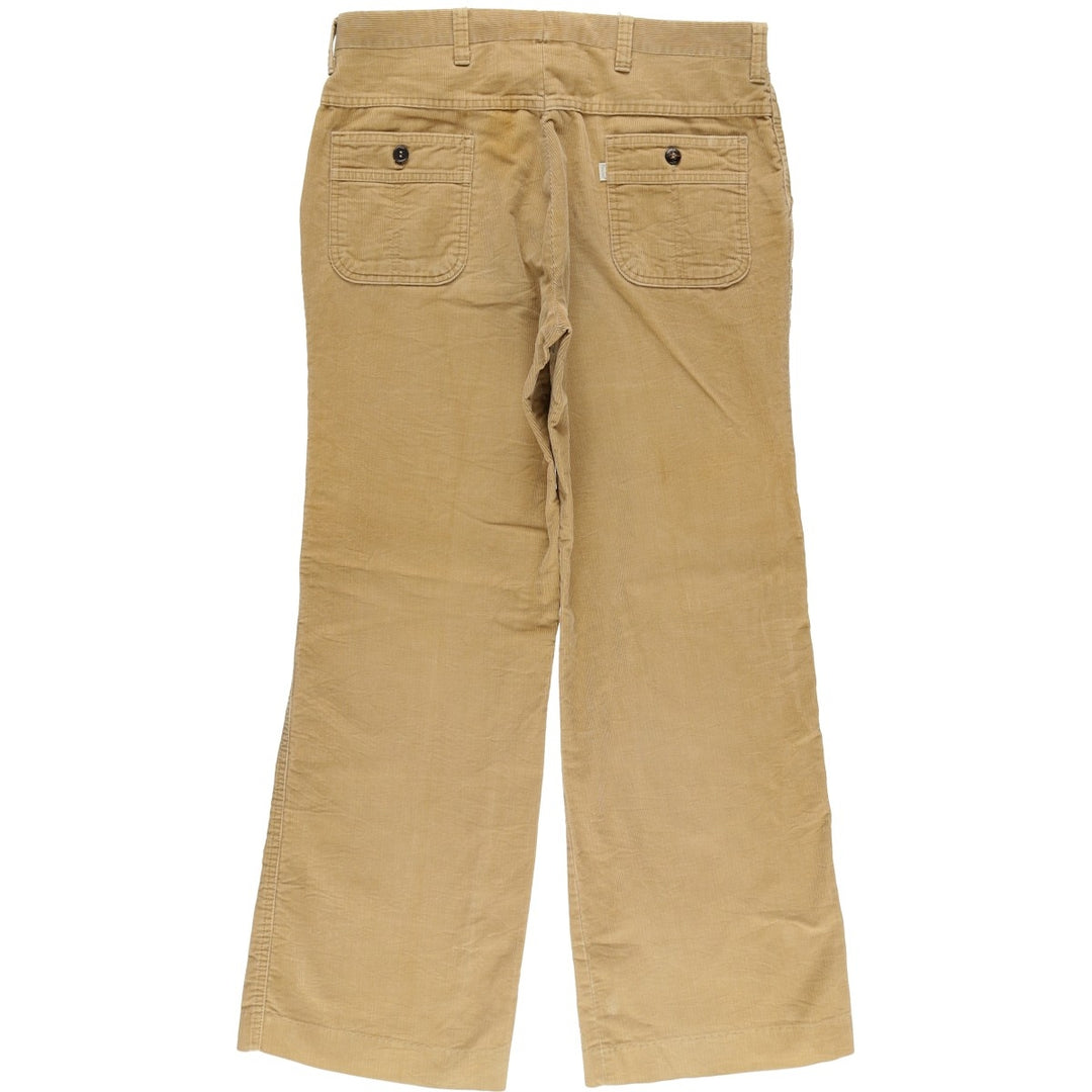 Vintage 70s-80'S Levi's PANATELA corduroy pants, men's size W33. unclear Beige type Vintage Second Hand