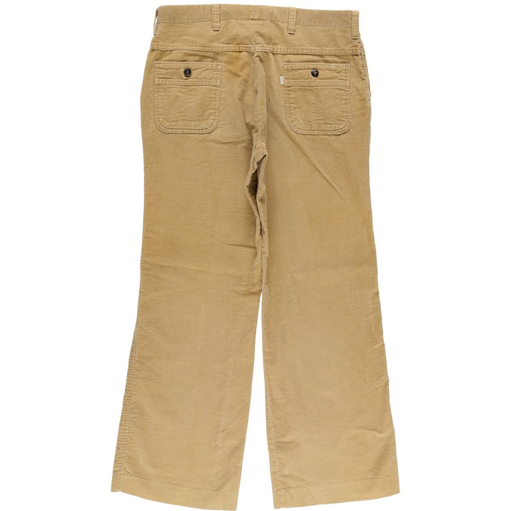 Vintage 70s-80'S Levi's PANATELA corduroy pants, men's size W33. unclear Beige type Vintage Second Hand