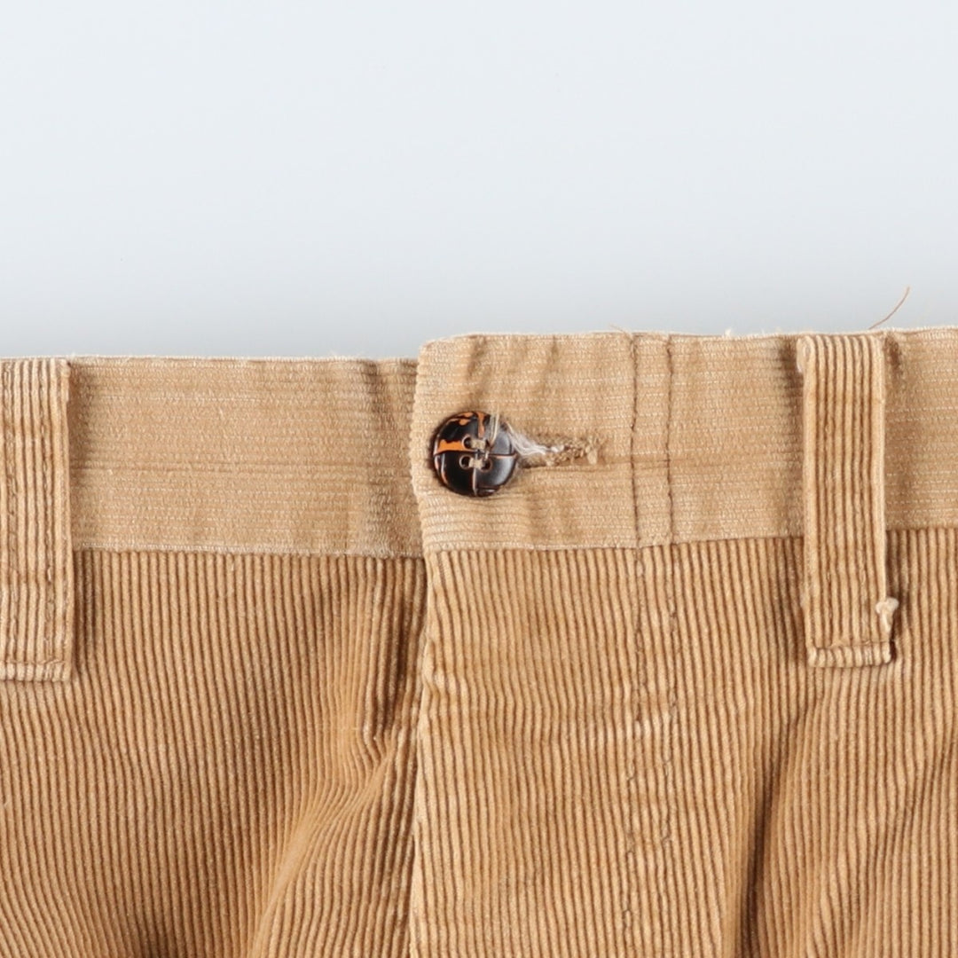 Vintage 70s-80'S Levi's PANATELA corduroy pants, men's size W33. unclear Beige type Vintage Second Hand