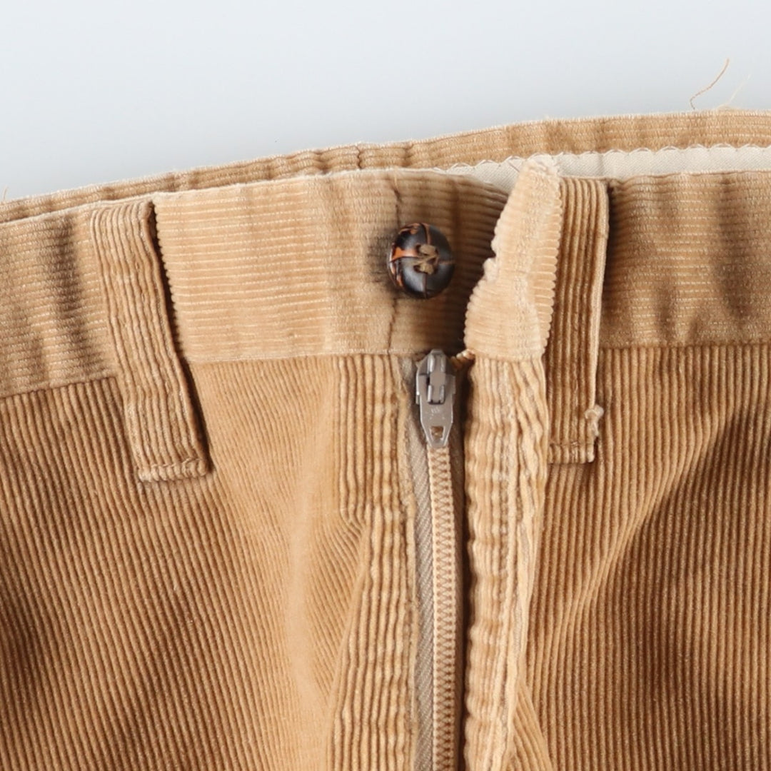 Vintage 70s-80'S Levi's PANATELA corduroy pants, men's size W33. unclear Beige type Vintage Second Hand