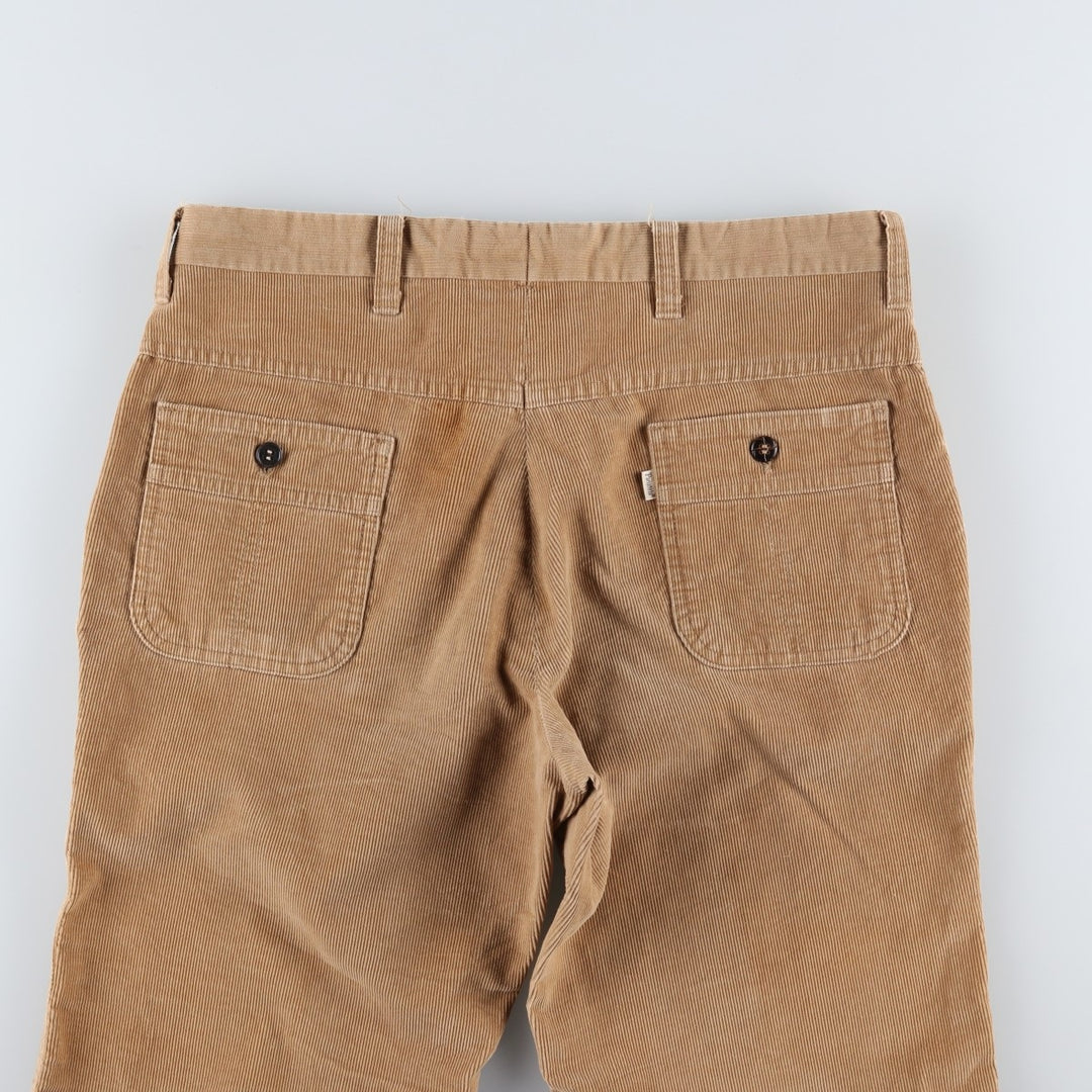 Vintage 70s-80'S Levi's PANATELA corduroy pants, men's size W33. unclear Beige type Vintage Second Hand